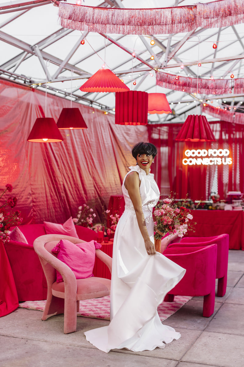 Red and Pink Wedding Inspiration at the Horticulture Center