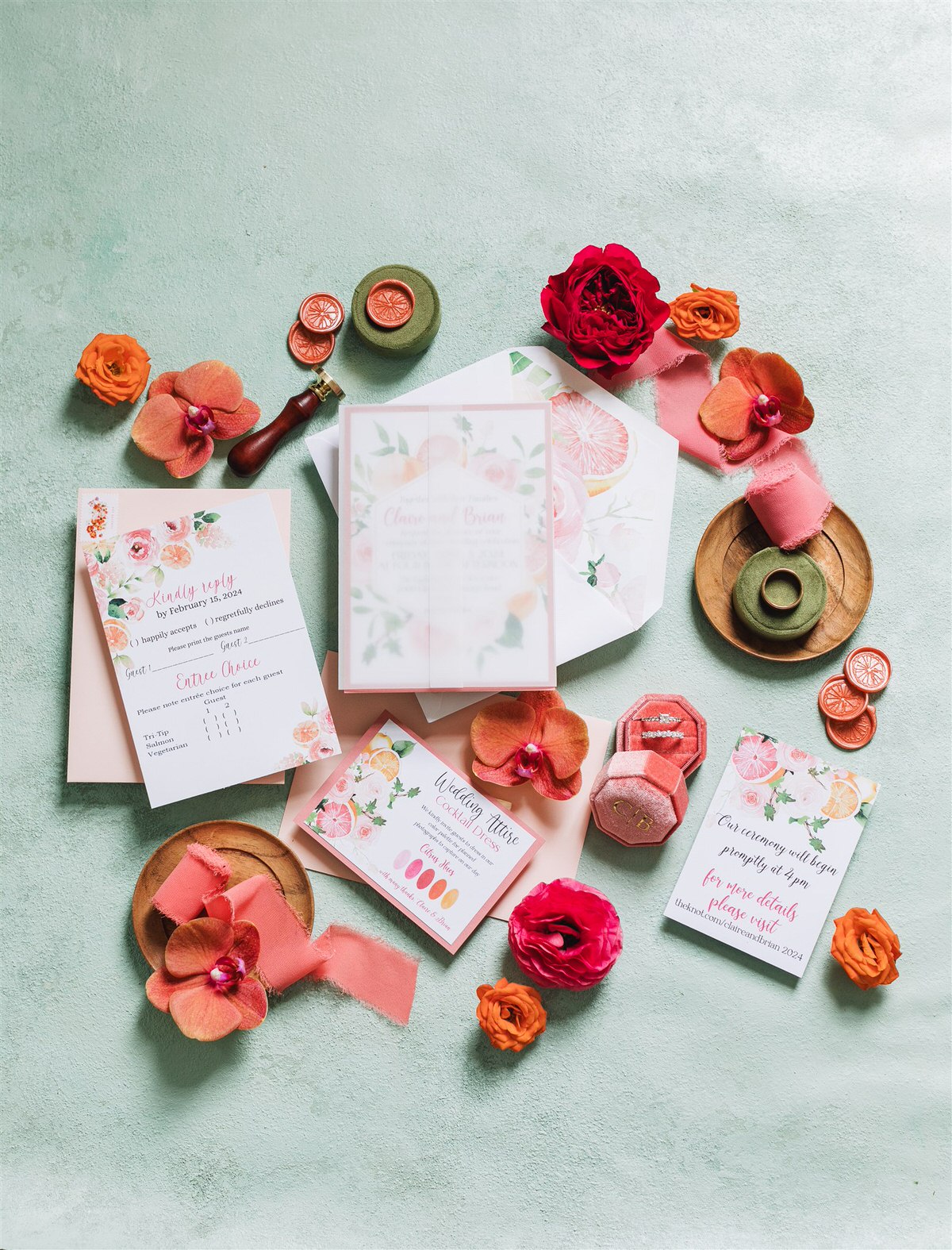 A Bold Berry-Colored Vallejo Wedding