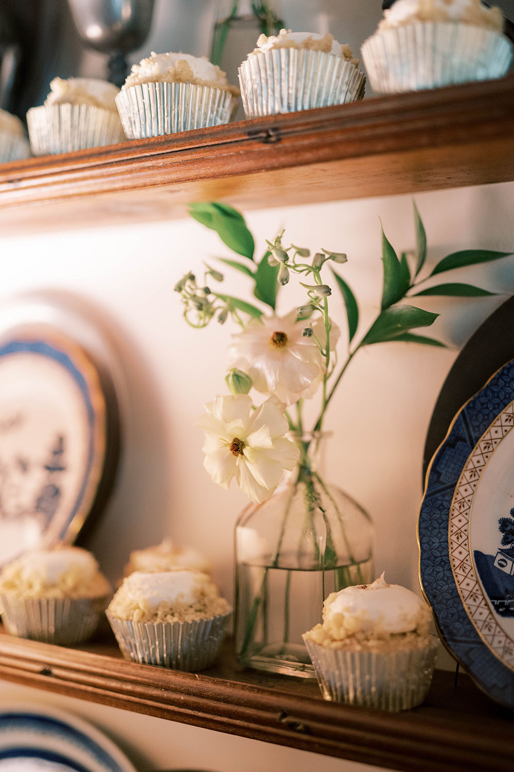 Blue Hydrangea Garden Wedding British Asian Influence