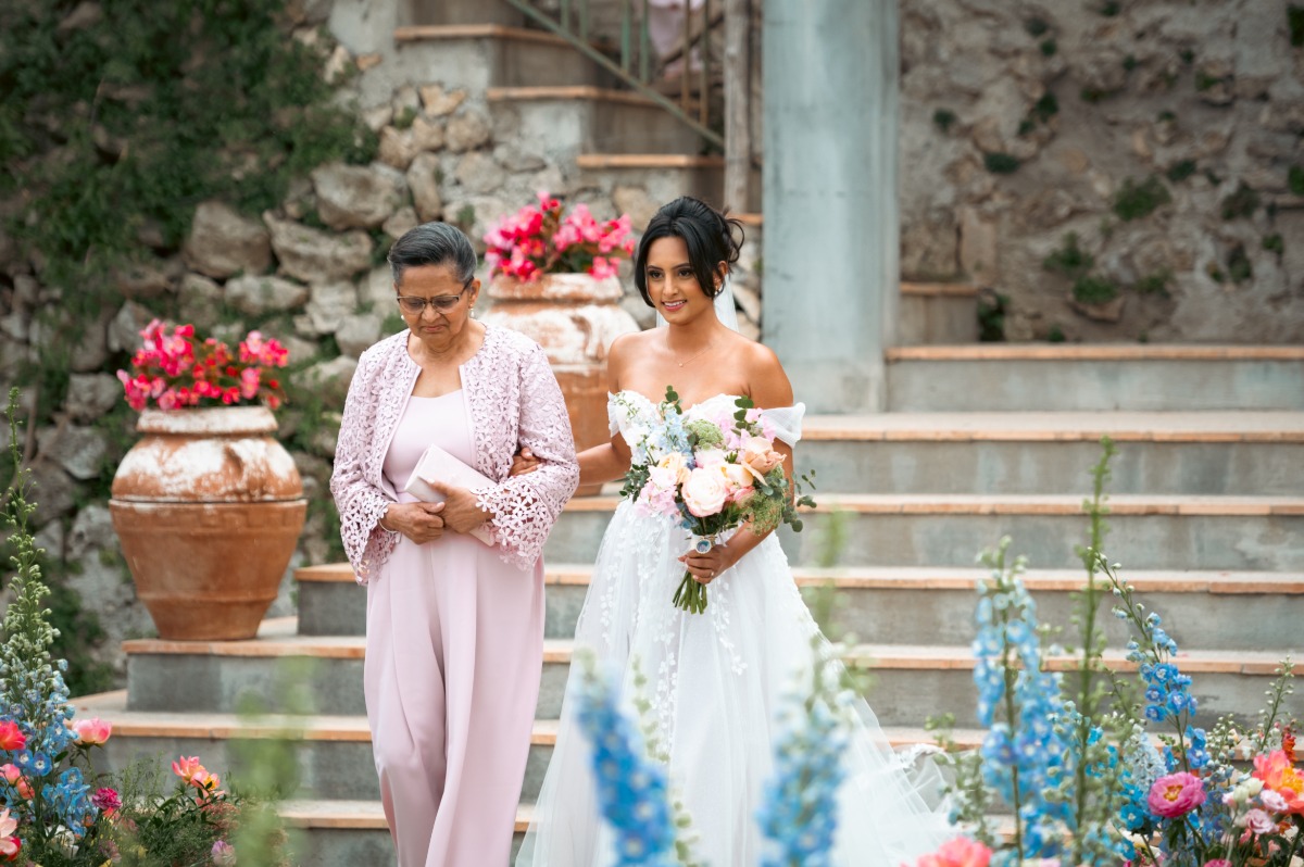 light pink mother of the bride dress