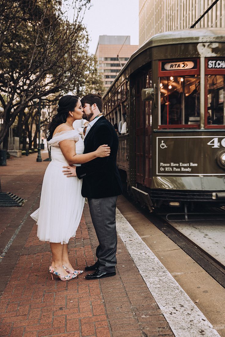 proposal on a streetcar in new orleans