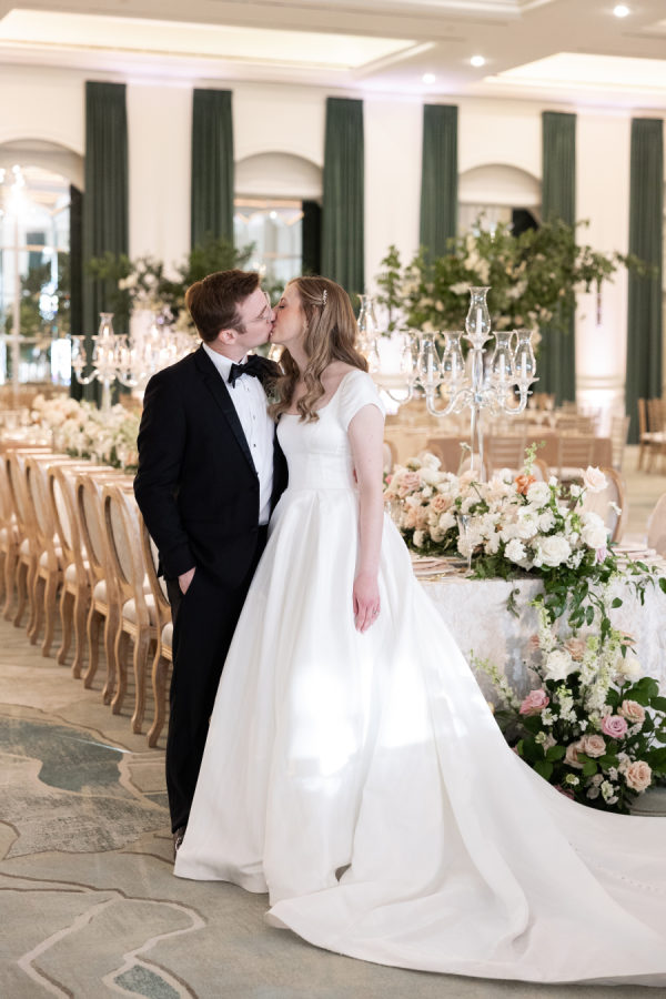 A Ballroom Transformed Into a Lush Garden Wedding at Ritz Carlton of Dallas, Las Colinas