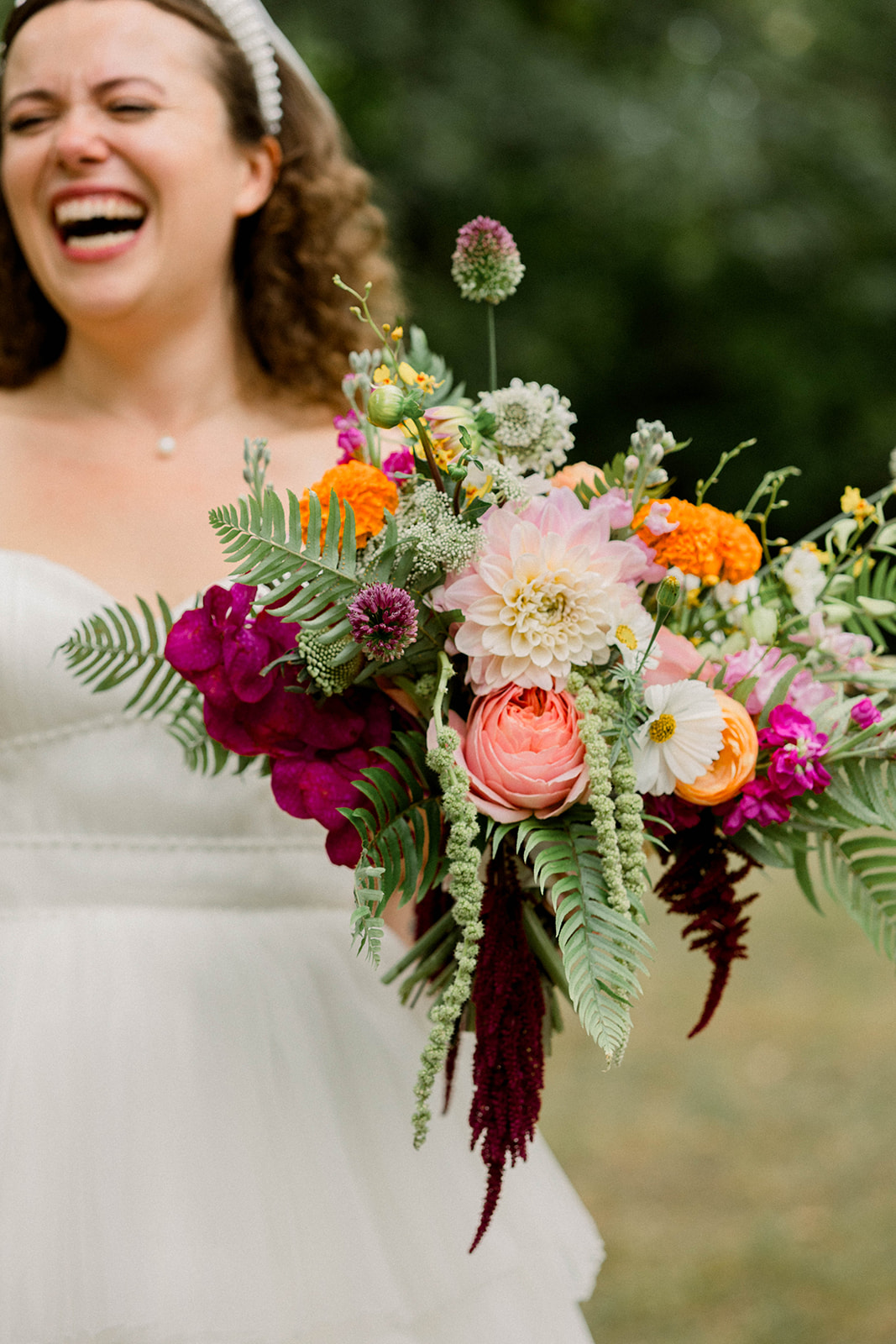 colorful wedding bouquet ideas