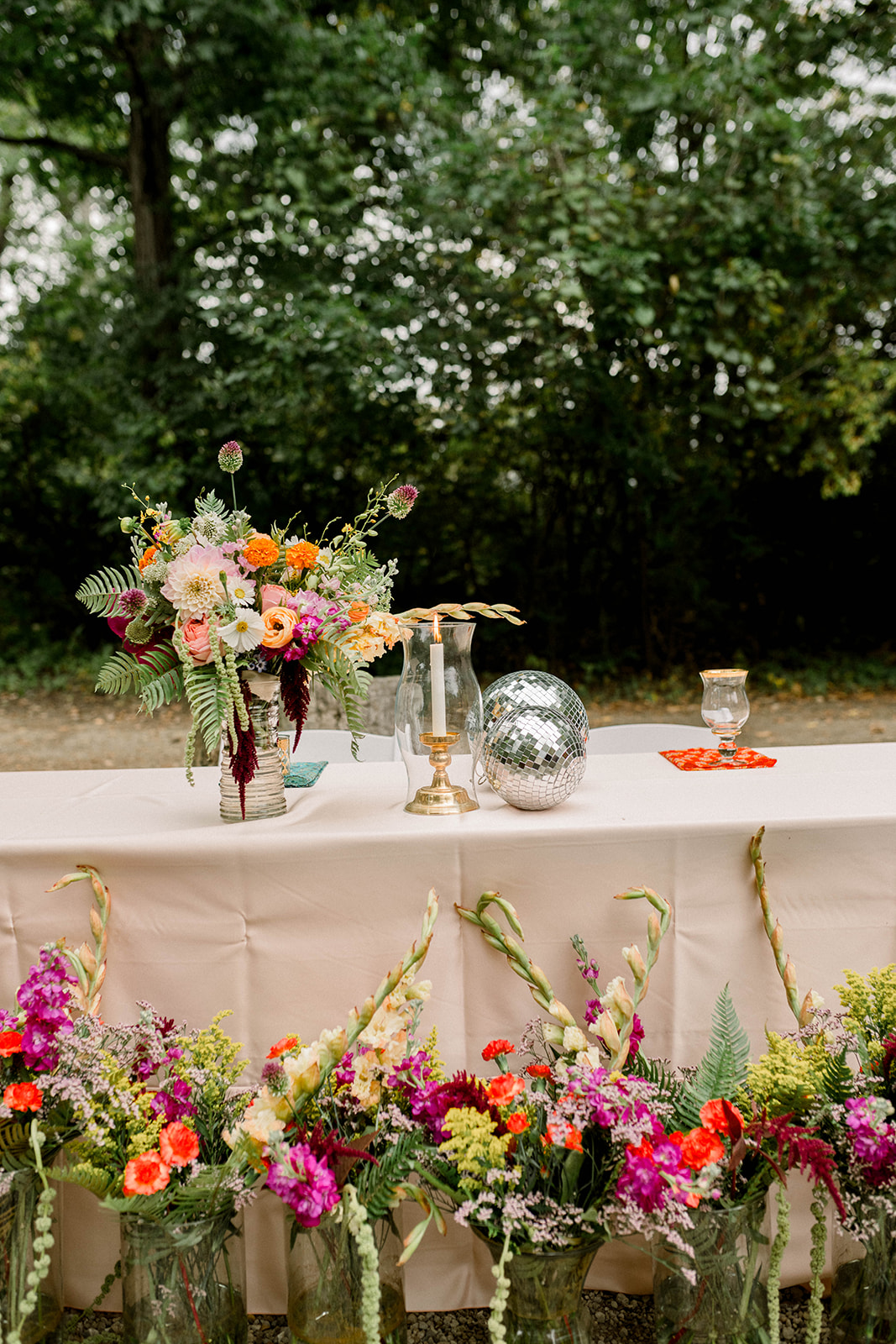 disco outdoor wedding