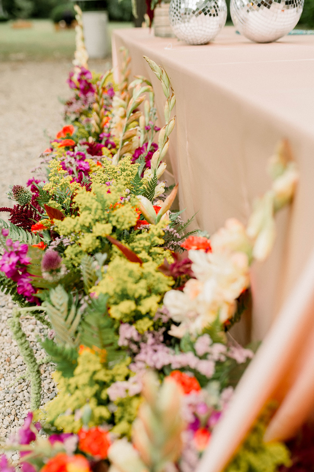 colorful wedding flowers