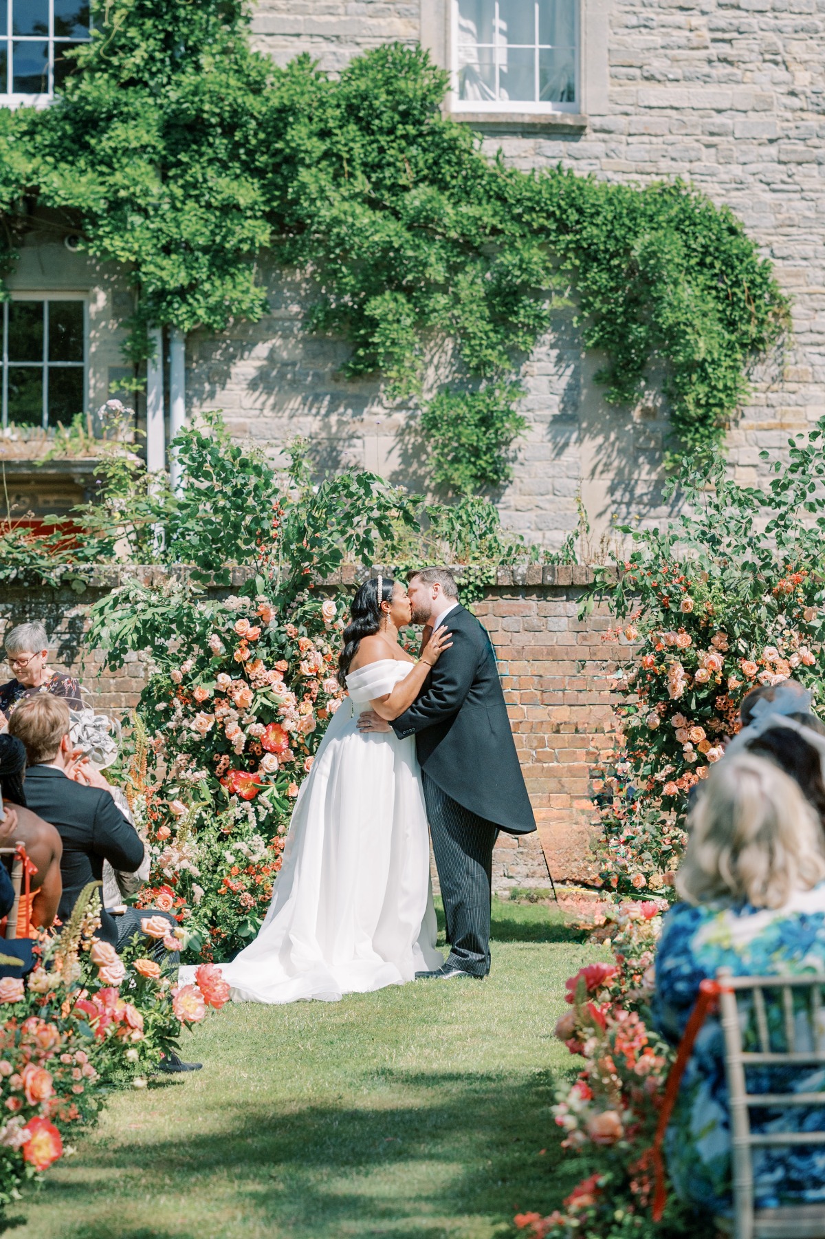 coral garden wedding inspiration