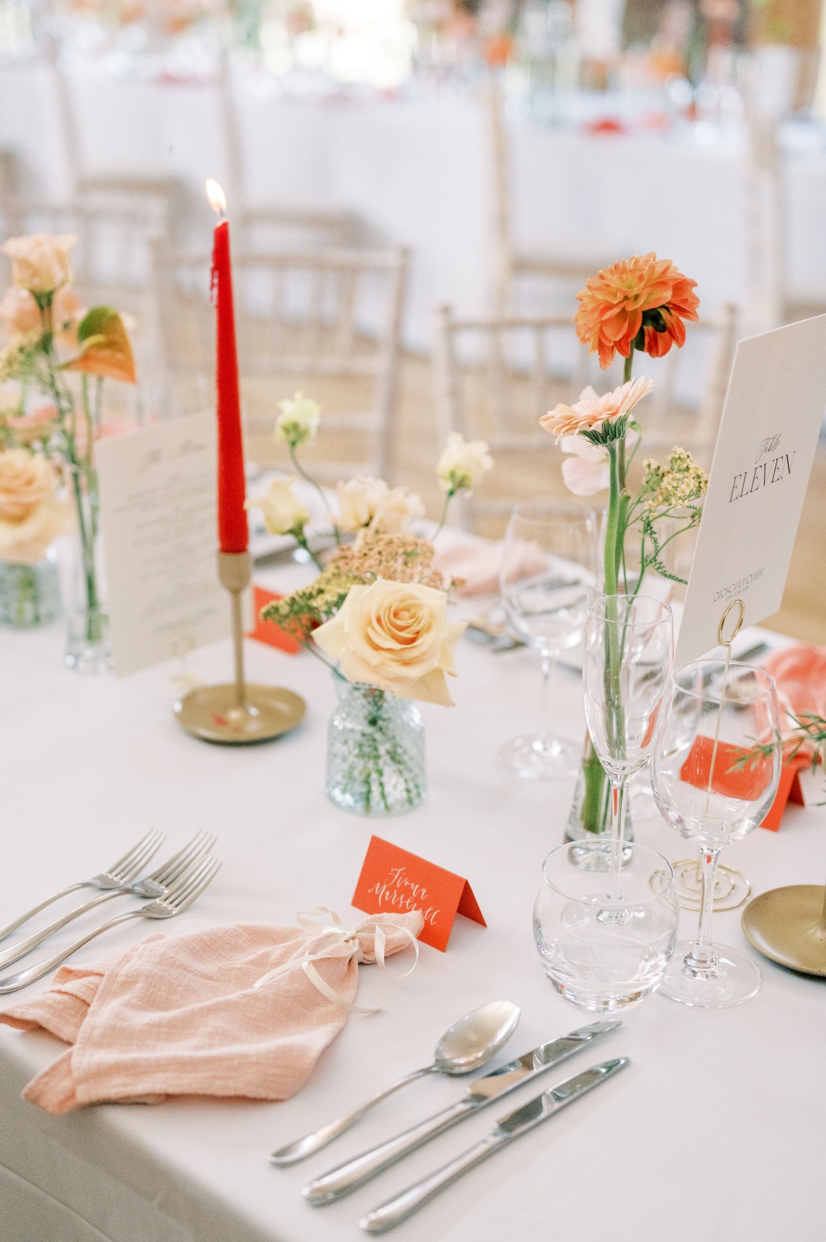 bright orange wedding ideas