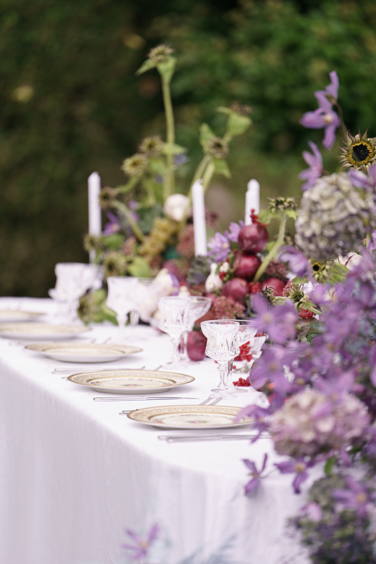 organic wildflower centerpieces