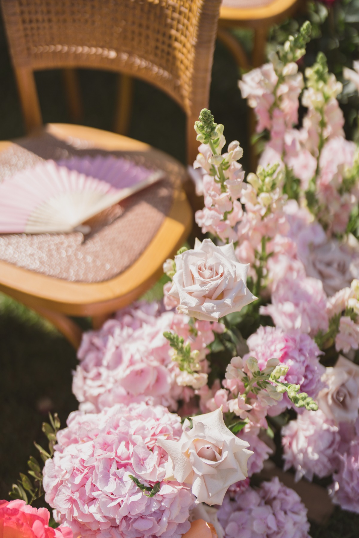 pink wedding flower ideas