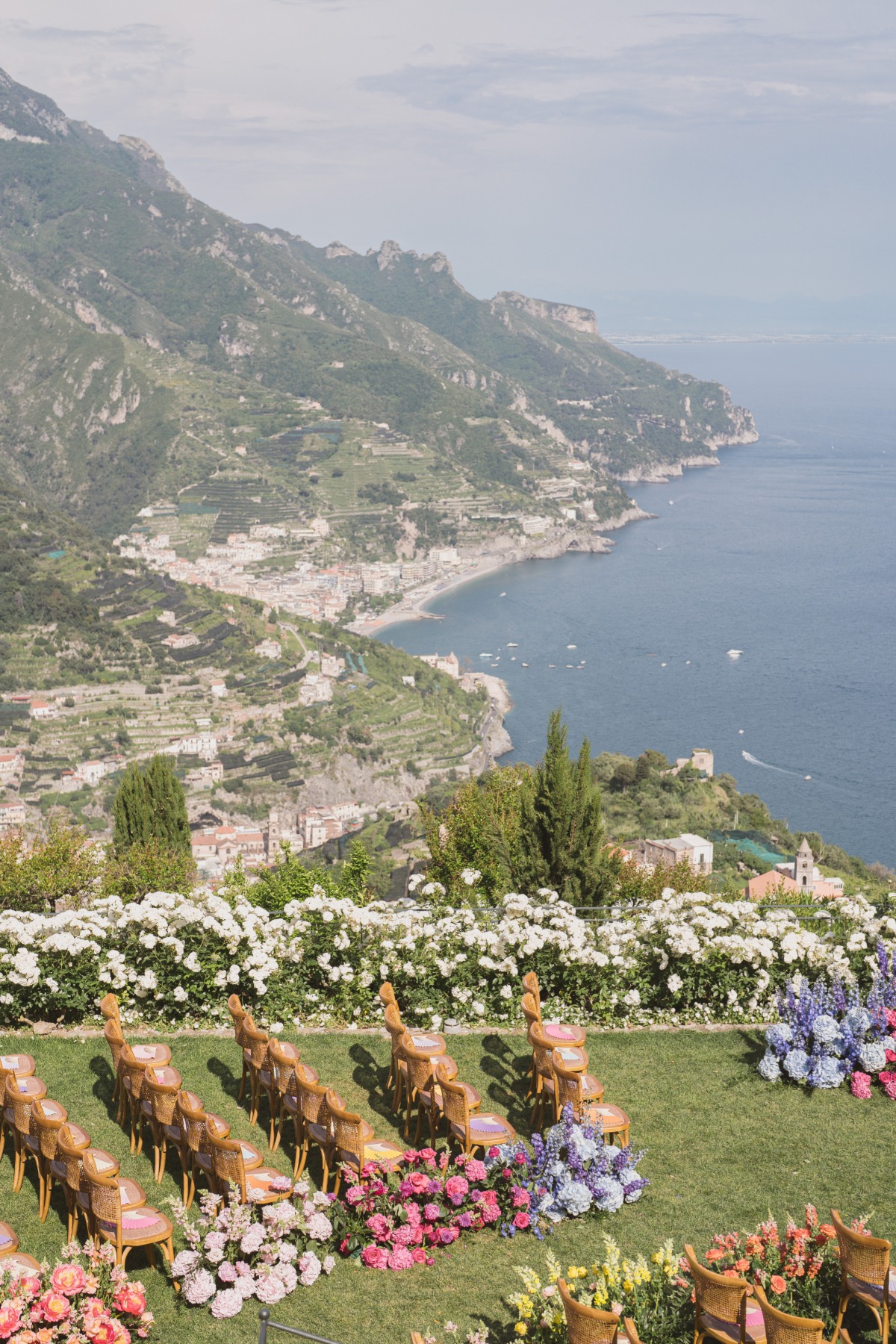 rainbow wedding on the amalfi coast