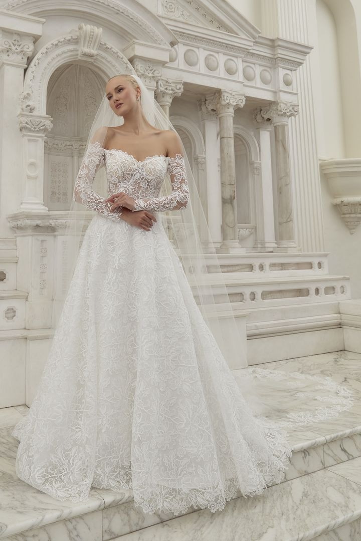 royal wedding lace gown by casablanca bridal