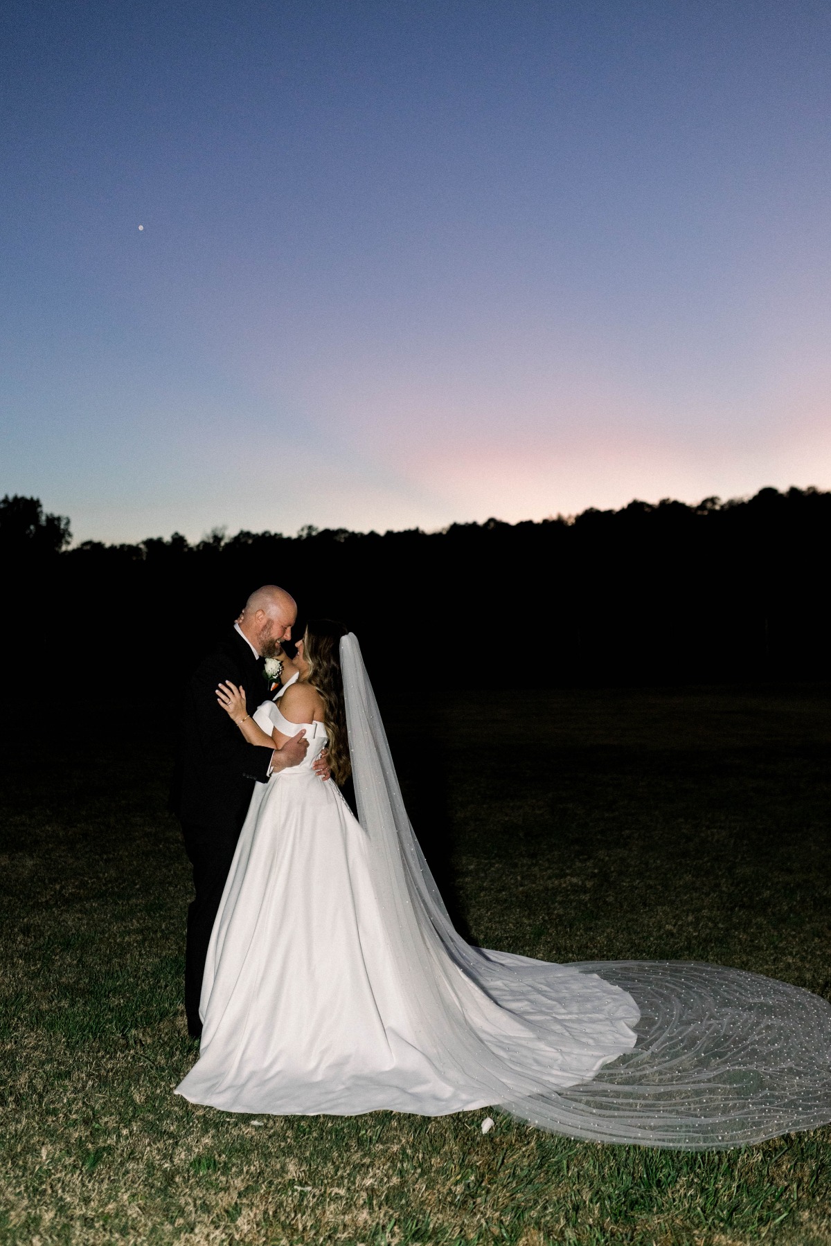 blue hour wedding photography