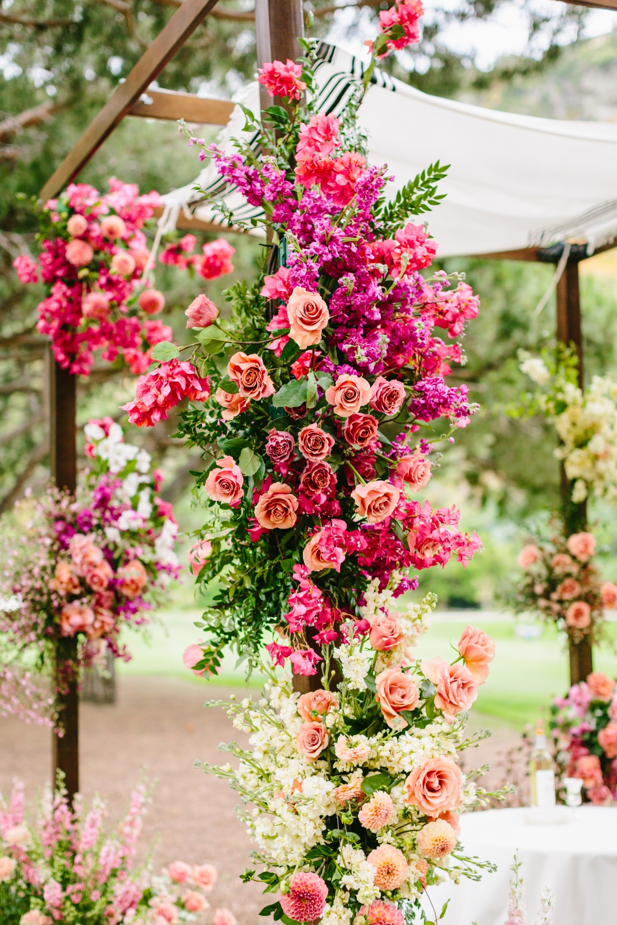 floral chuppah wedding ideas