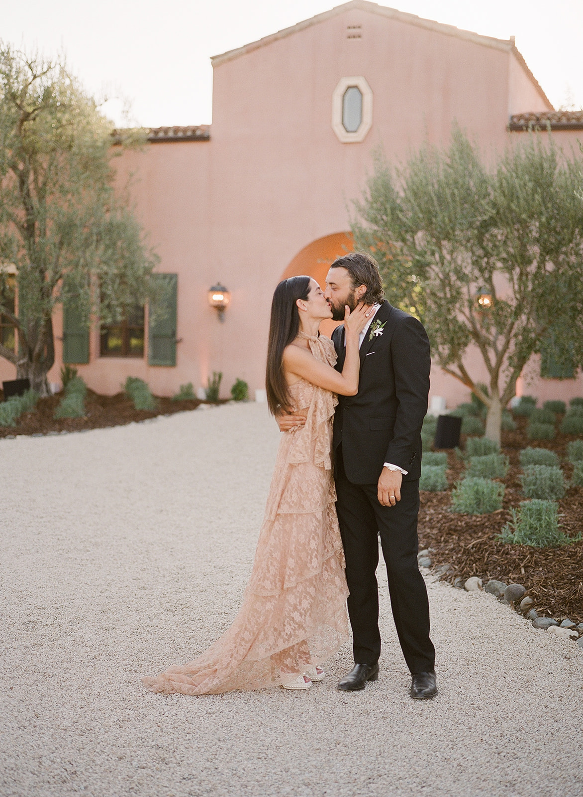 unique vineyard wedding venue with spanish architecture