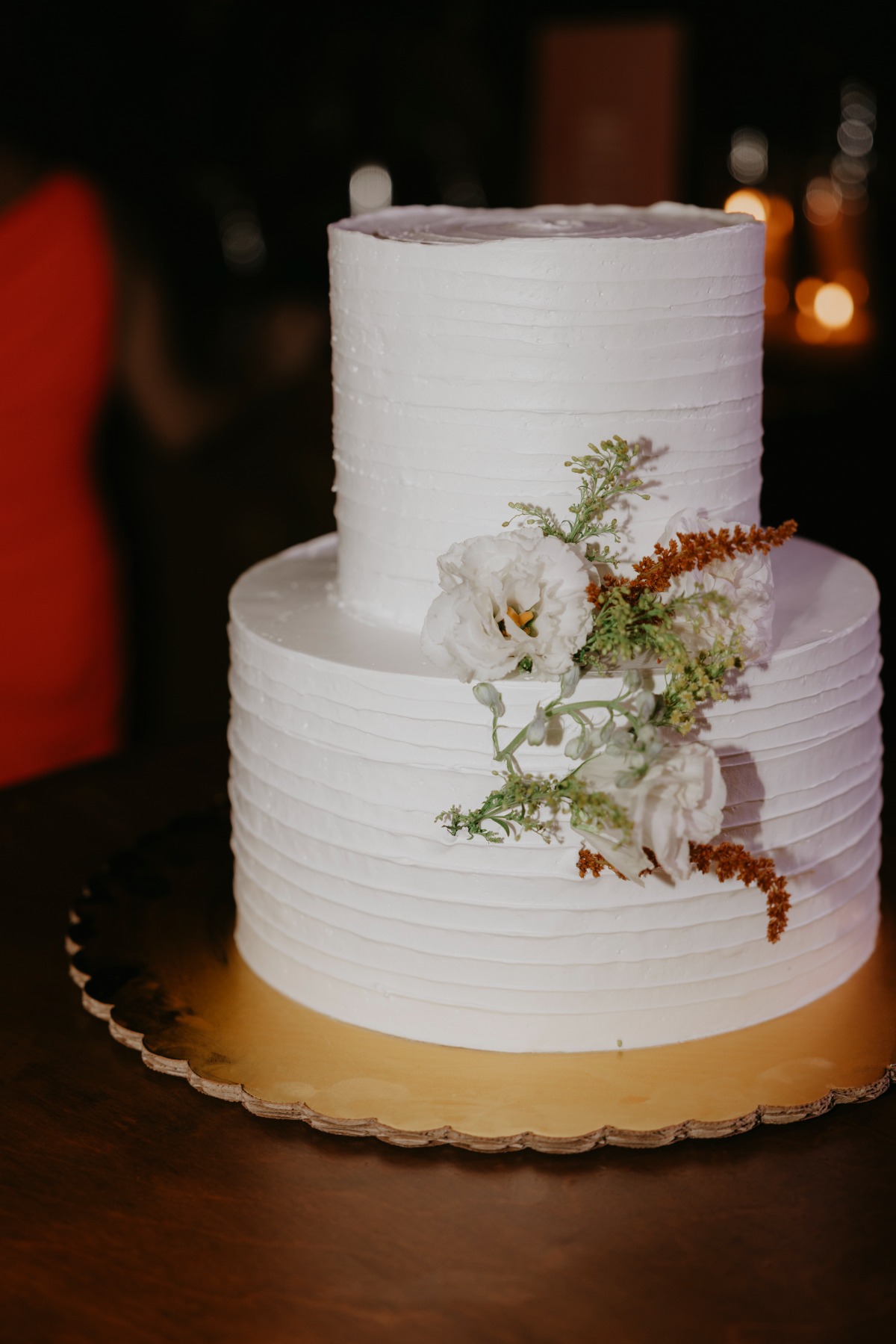 simple buttercream wedding cake