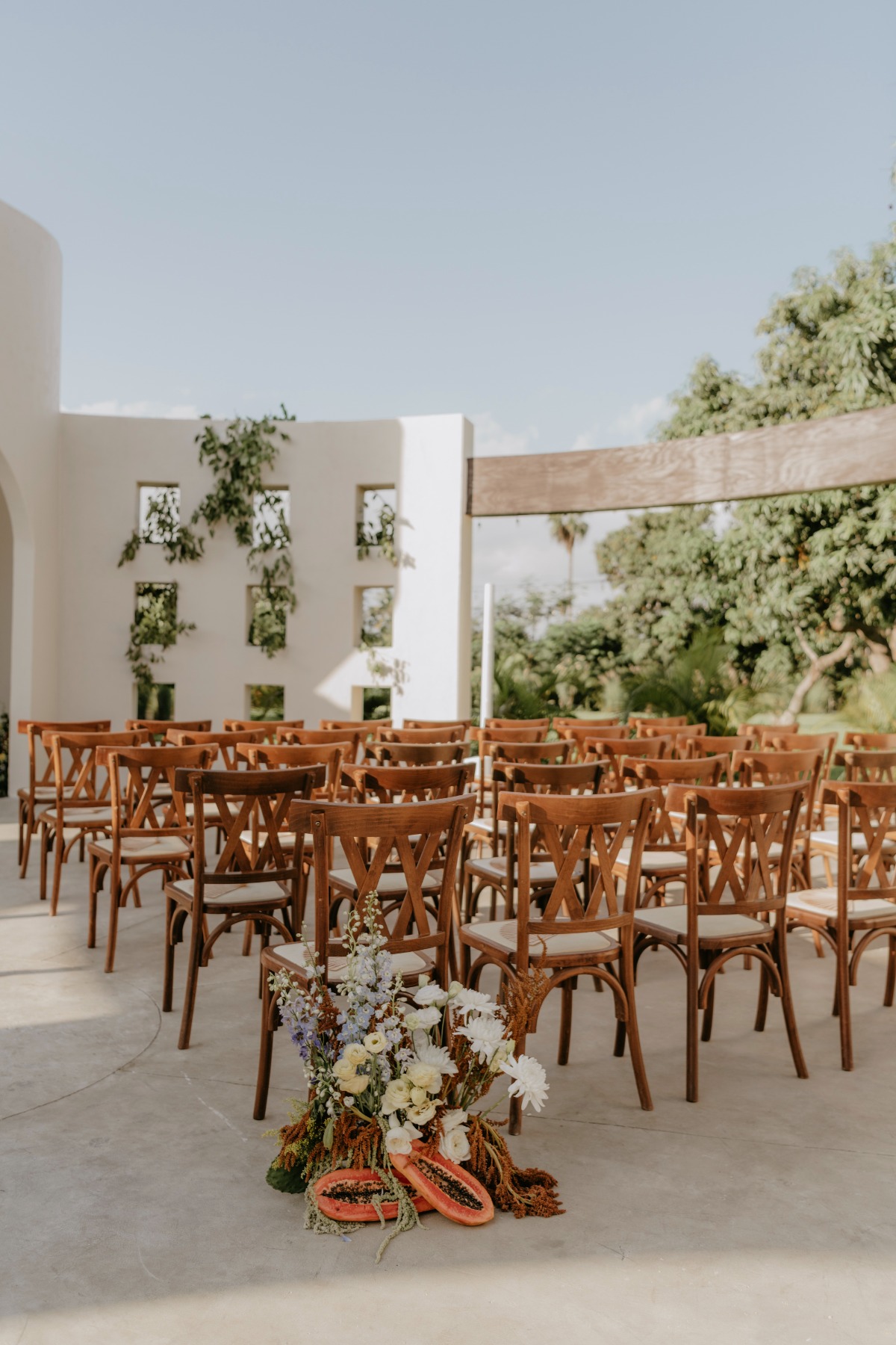 modern tropical wedding venue in mexico