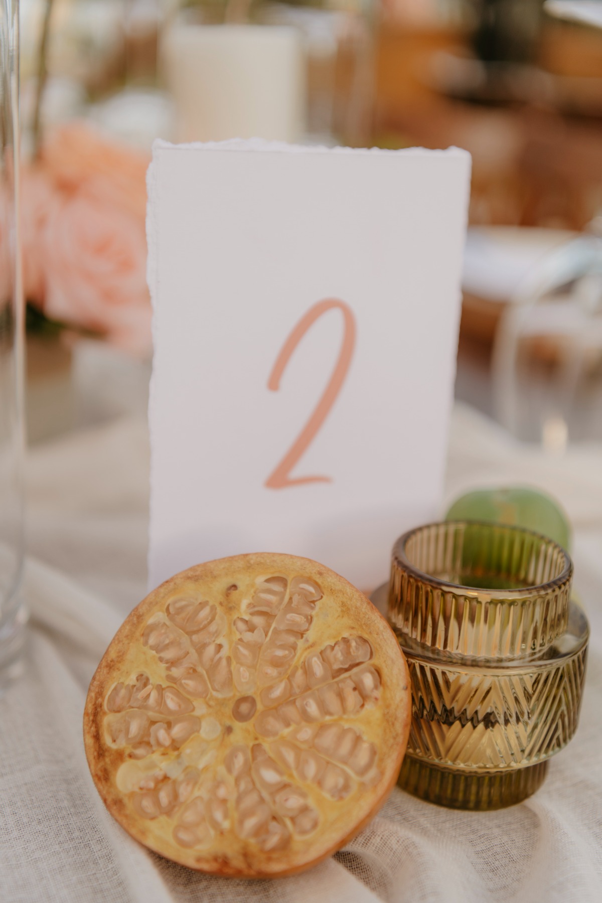 table numbers with fruit ideas