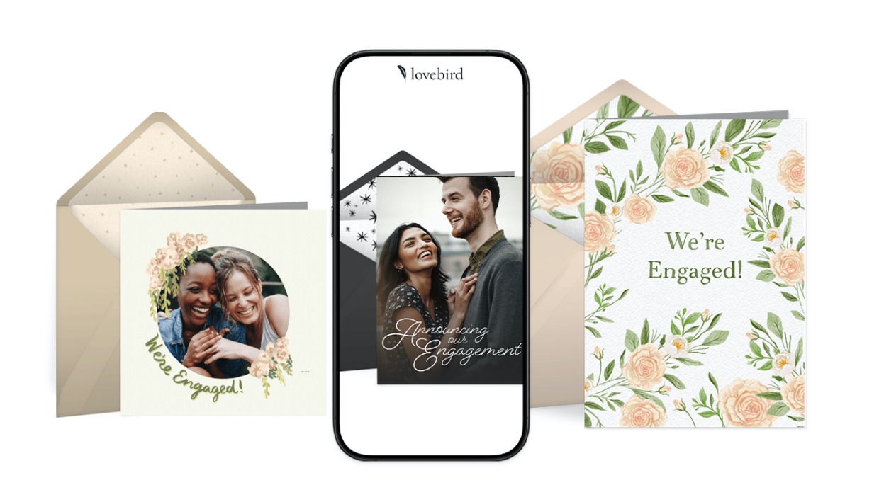 digital wedding stationery suite from lovebird