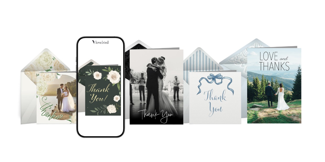 digital thank you cards from lovebird