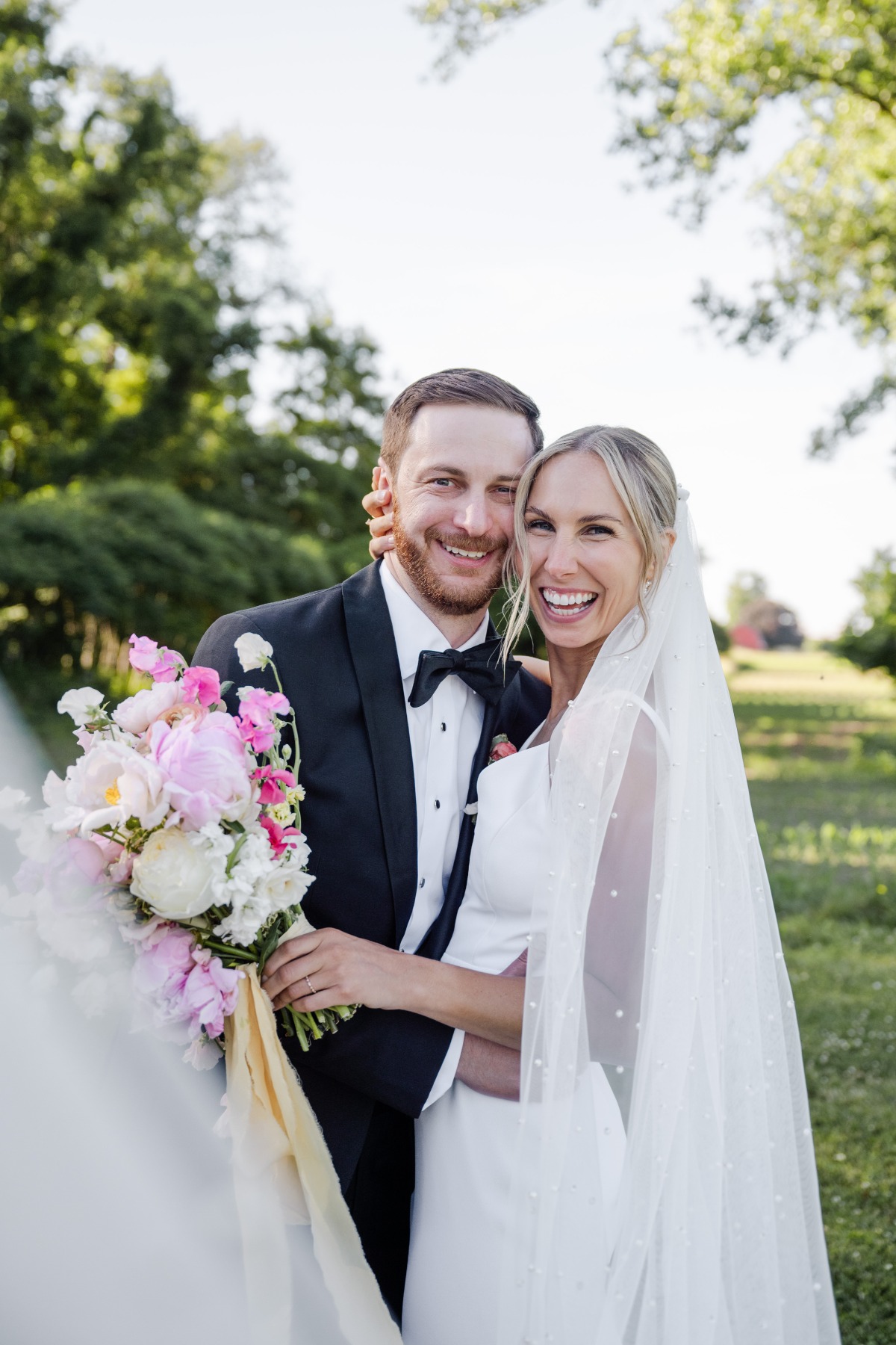 pink and pearl wedding 