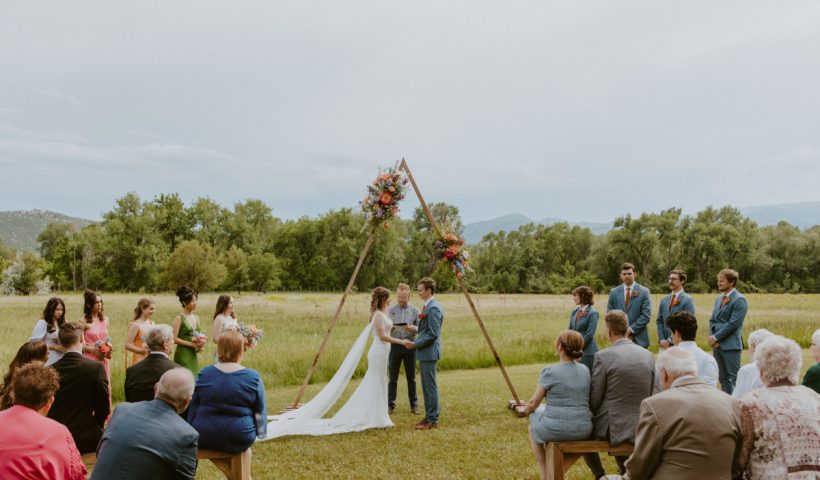 Pressed flower details brought quaint country charm to Colorado