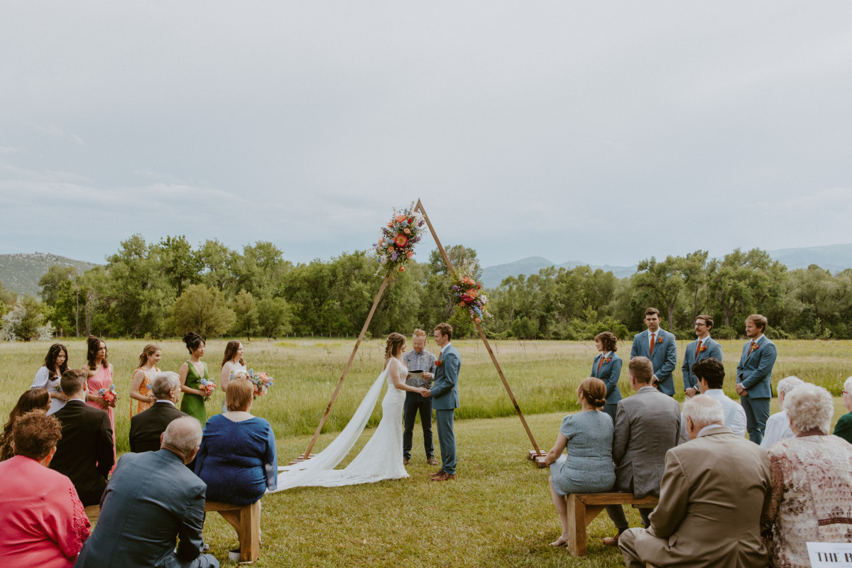 Pressed flower details brought quaint country charm to Colorado