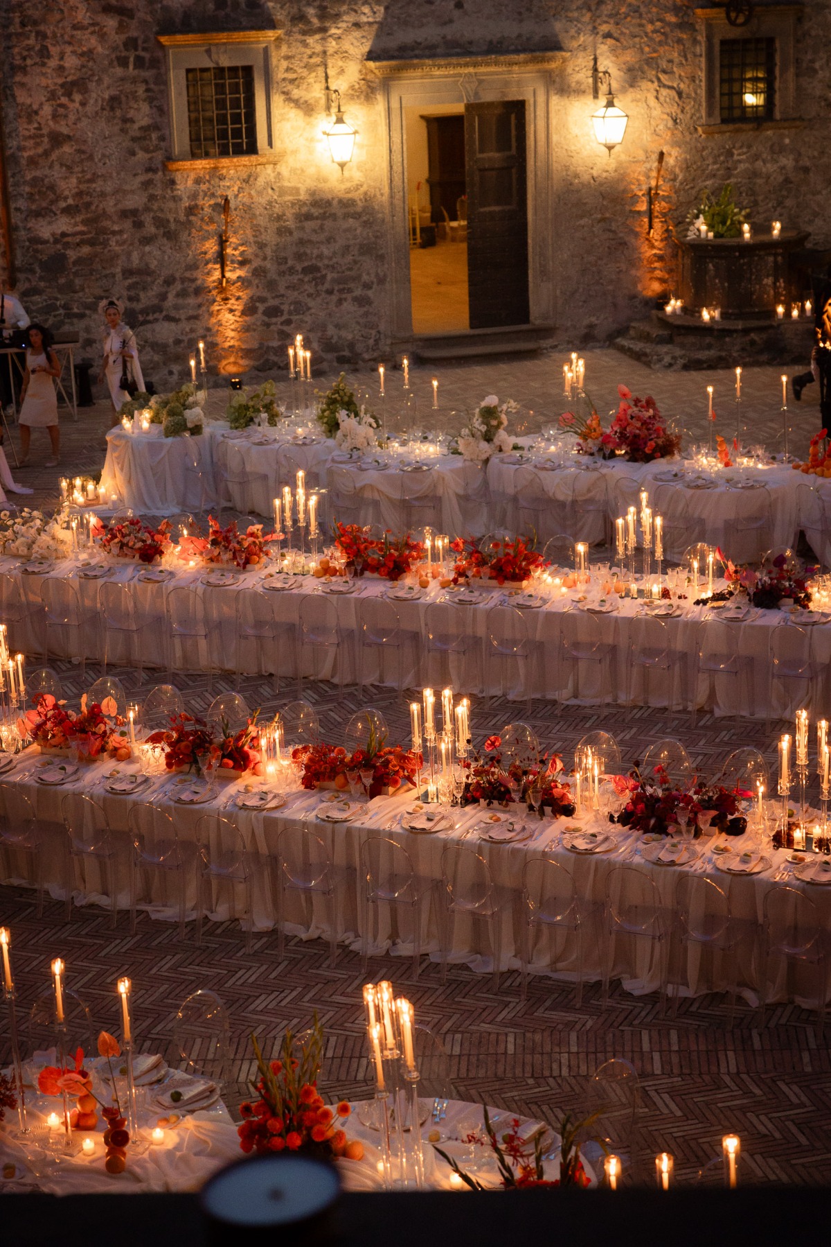 clear candle holders for tall candles