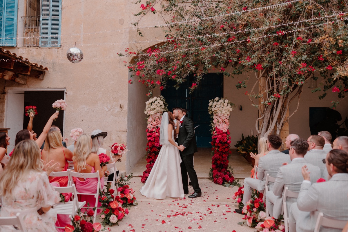 valentine's day disco wedding