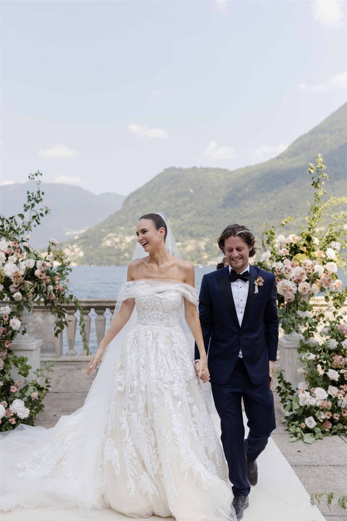 blush lake como wedding inspiration