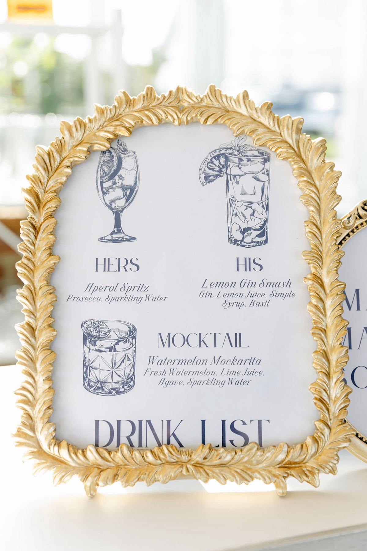 custom cocktail list