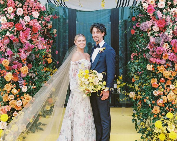 The Blueprint for Making a Major Statement With Bold Color on Your Wedding Day