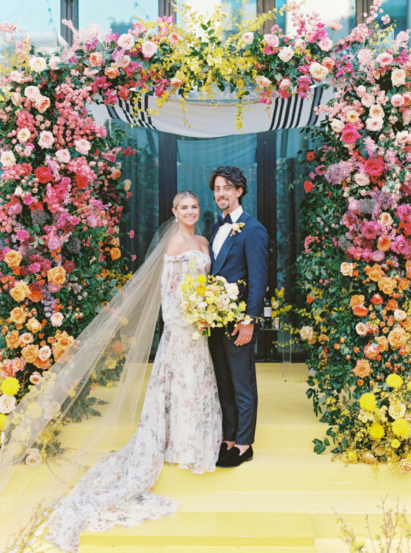 The Blueprint for Making a Major Statement With Bold Color on Your Wedding Day