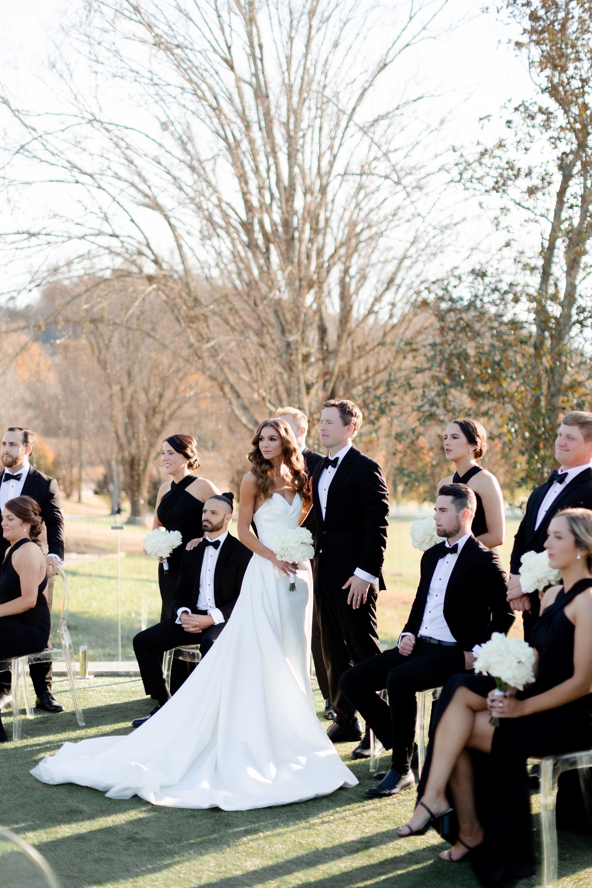 monochromatic wedding inspiration