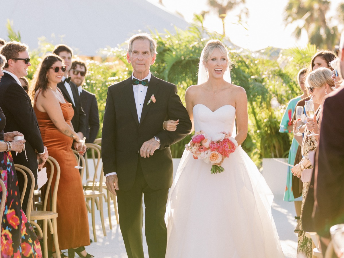 bride walking down the aisle