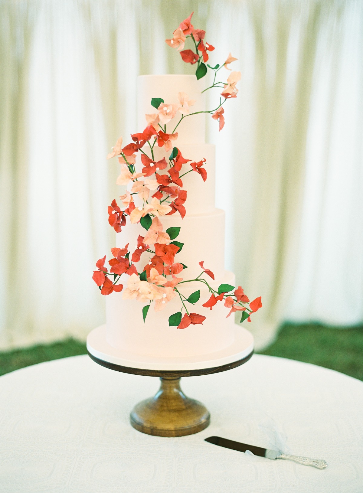 bougainvillea wedding cake