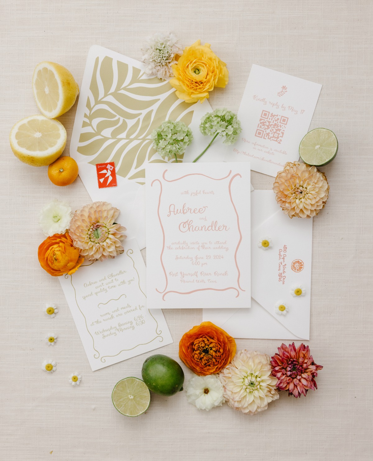 modern wedding invitations