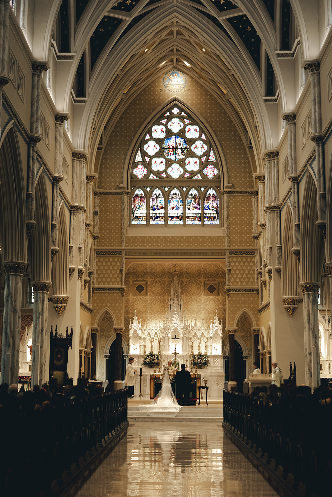 cathedral wedding decor