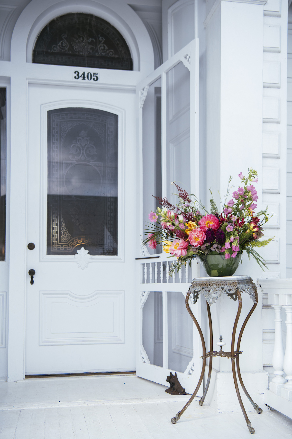 tropical colorful floral arrangements