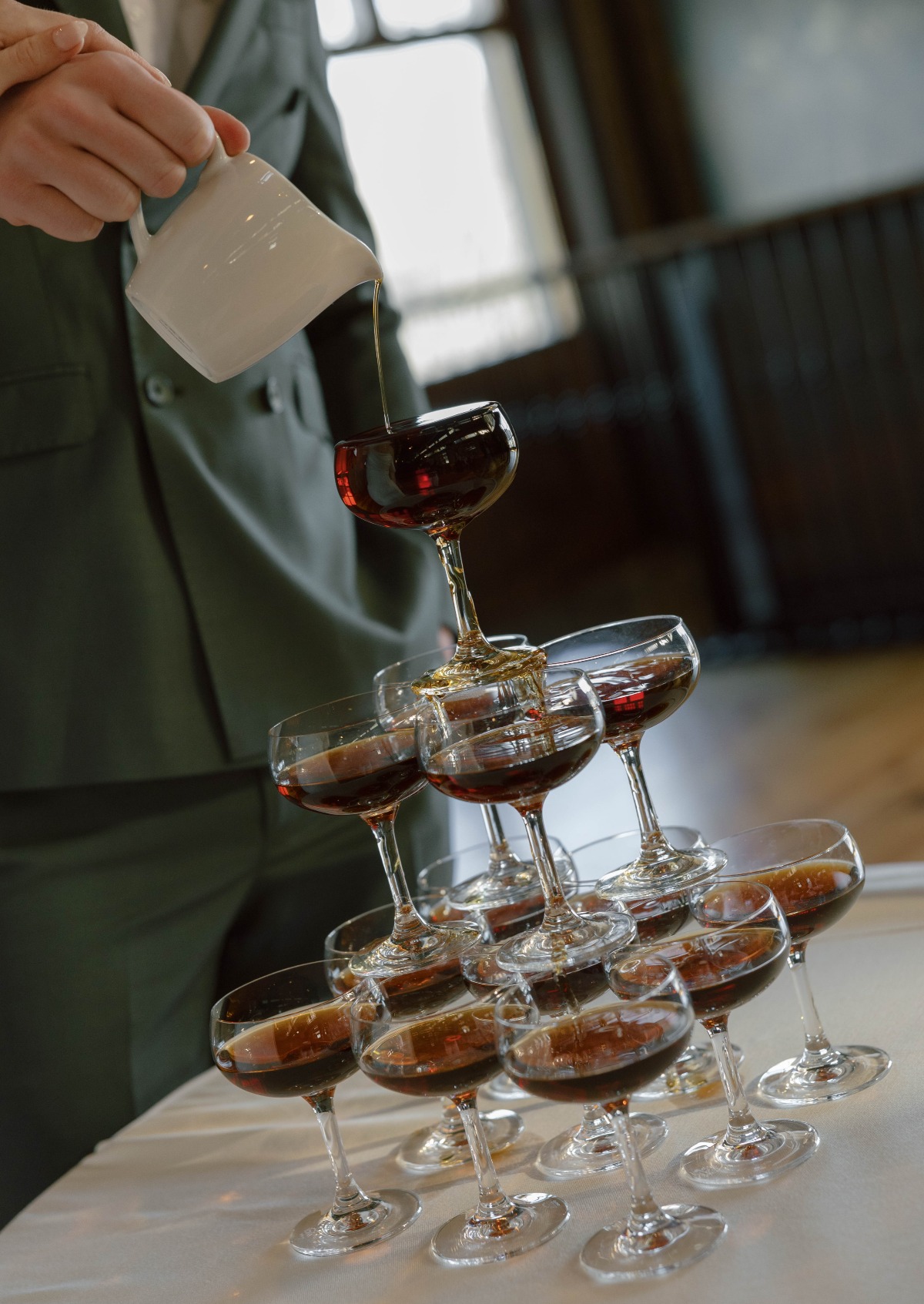 espresso martini tower for wedding