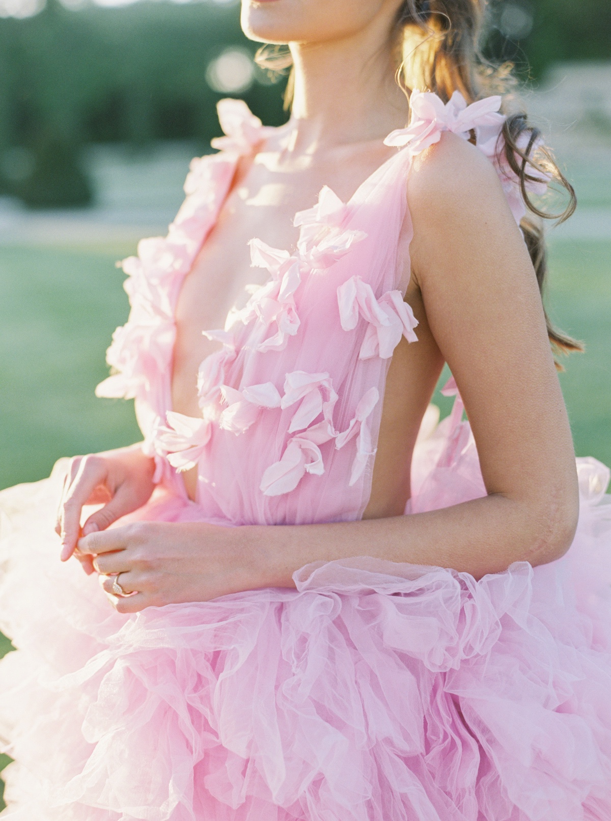 Bubbly Gum Pink Wedding Dress