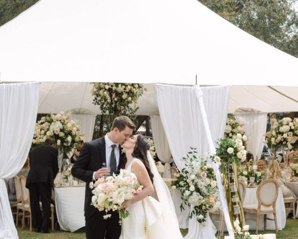 An Intimate, Tented Brunch Wedding Under Sailcloth in Seaside, Florida