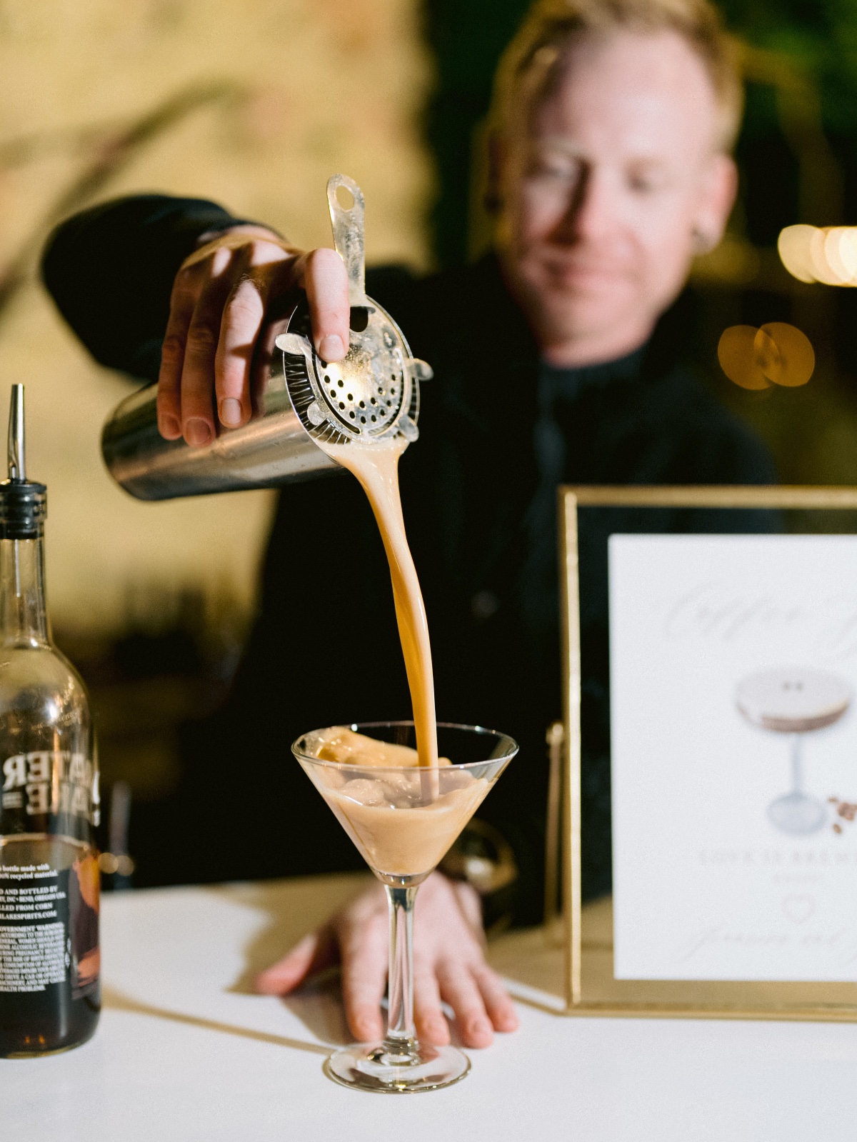 esspresso martini bar for wedding