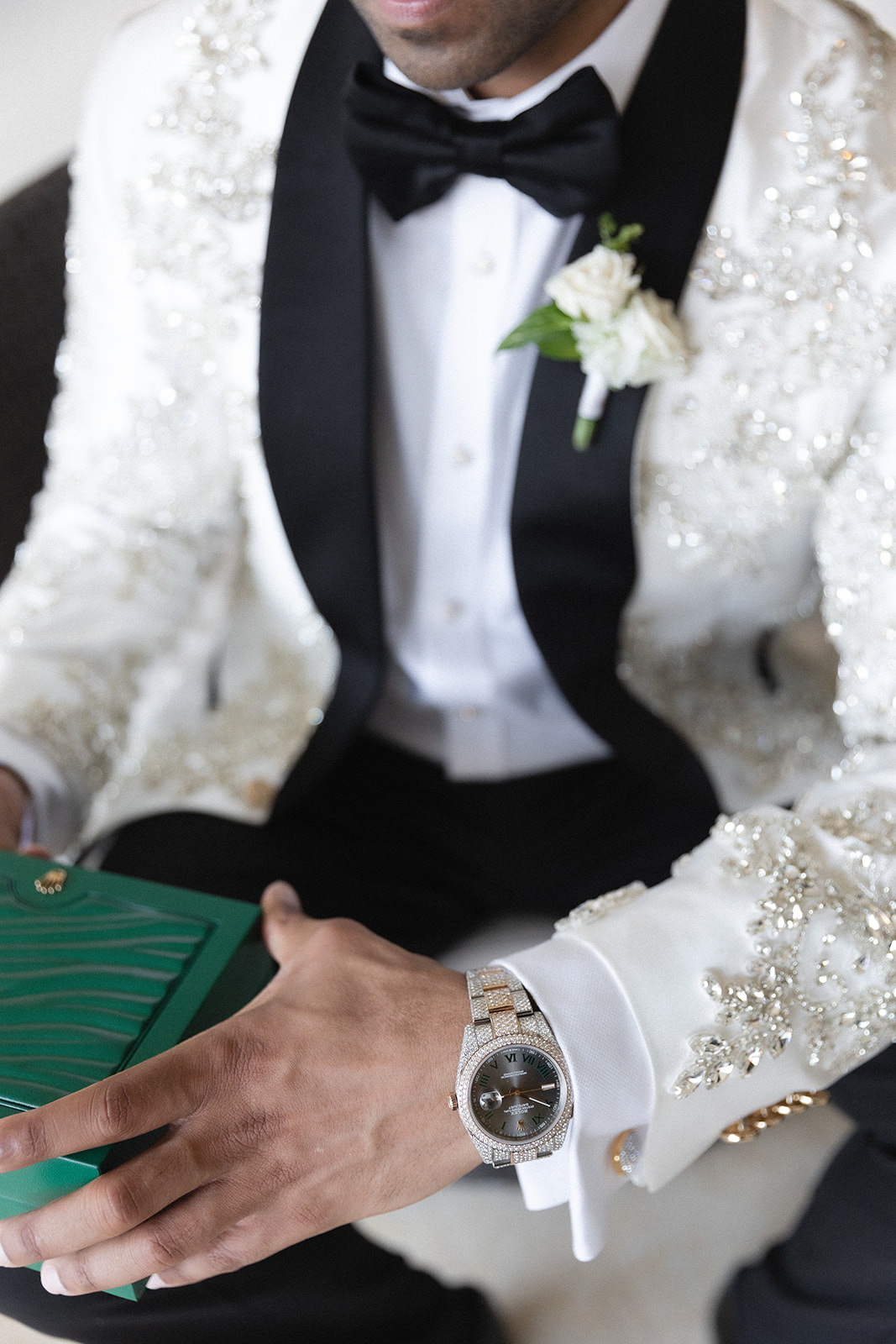 beaded suit jacket
