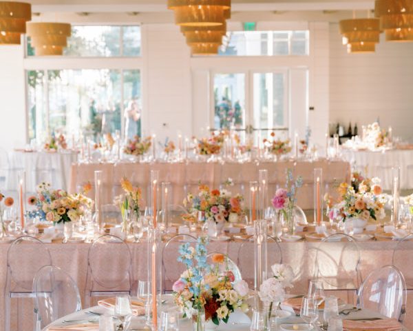 Colorful San Diego Seaside Wedding With an Epic Wedding Gown!