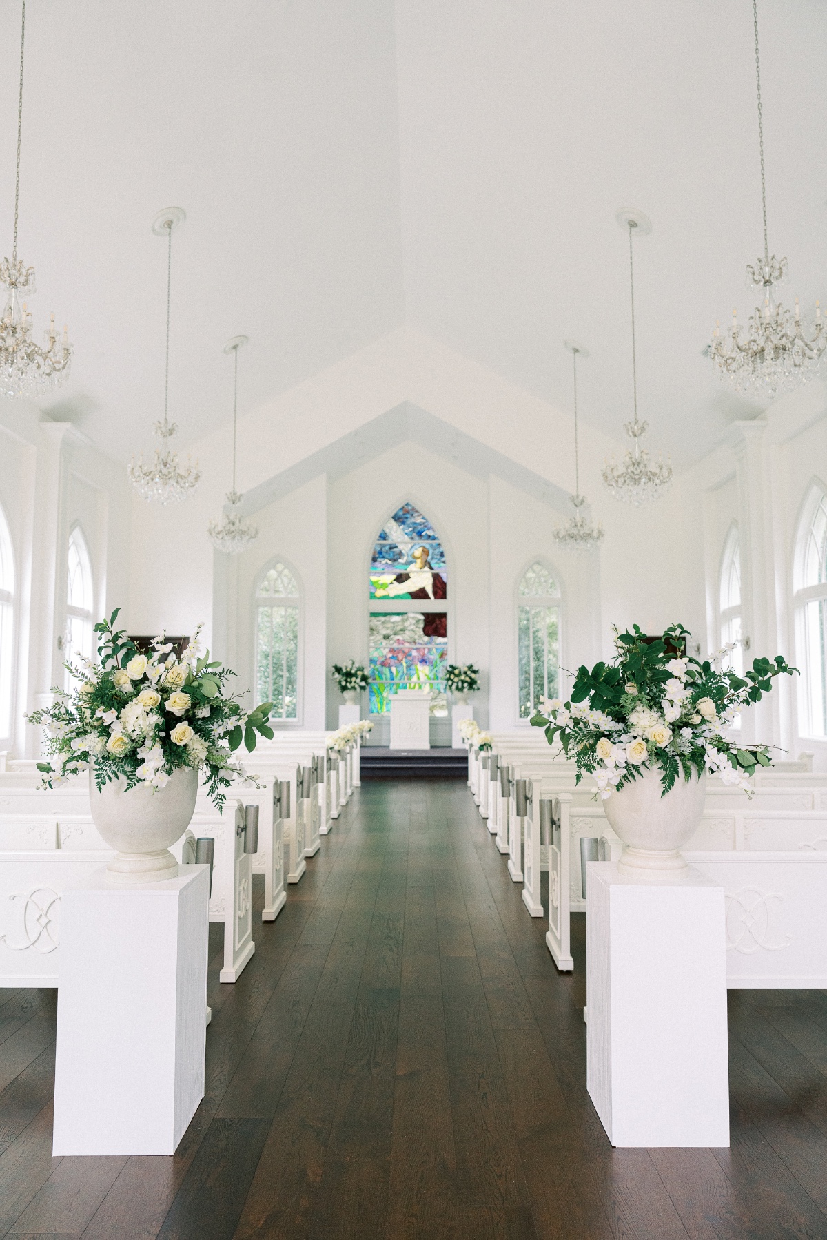 white wedding chapel