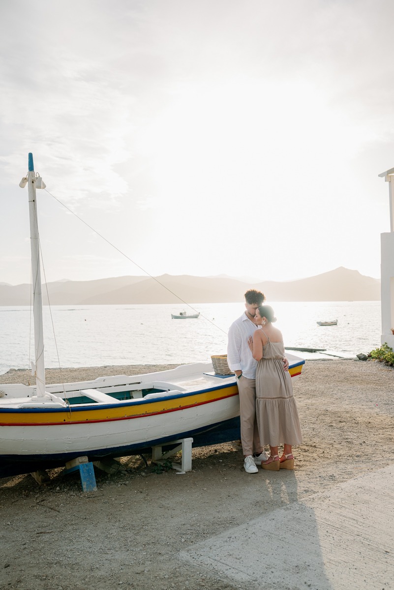 coastal Greek wedding