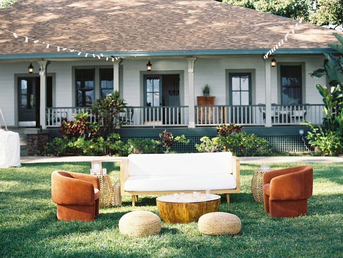 velvet furniture for cocktail hour