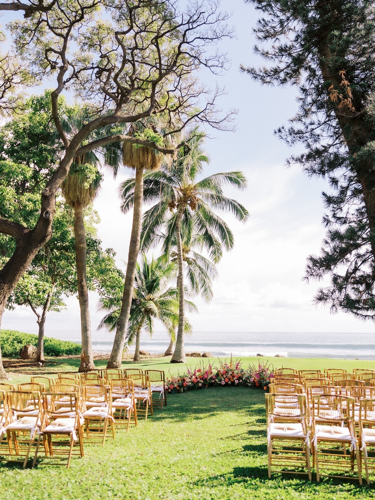 oceanfront Maui wedding ceremony