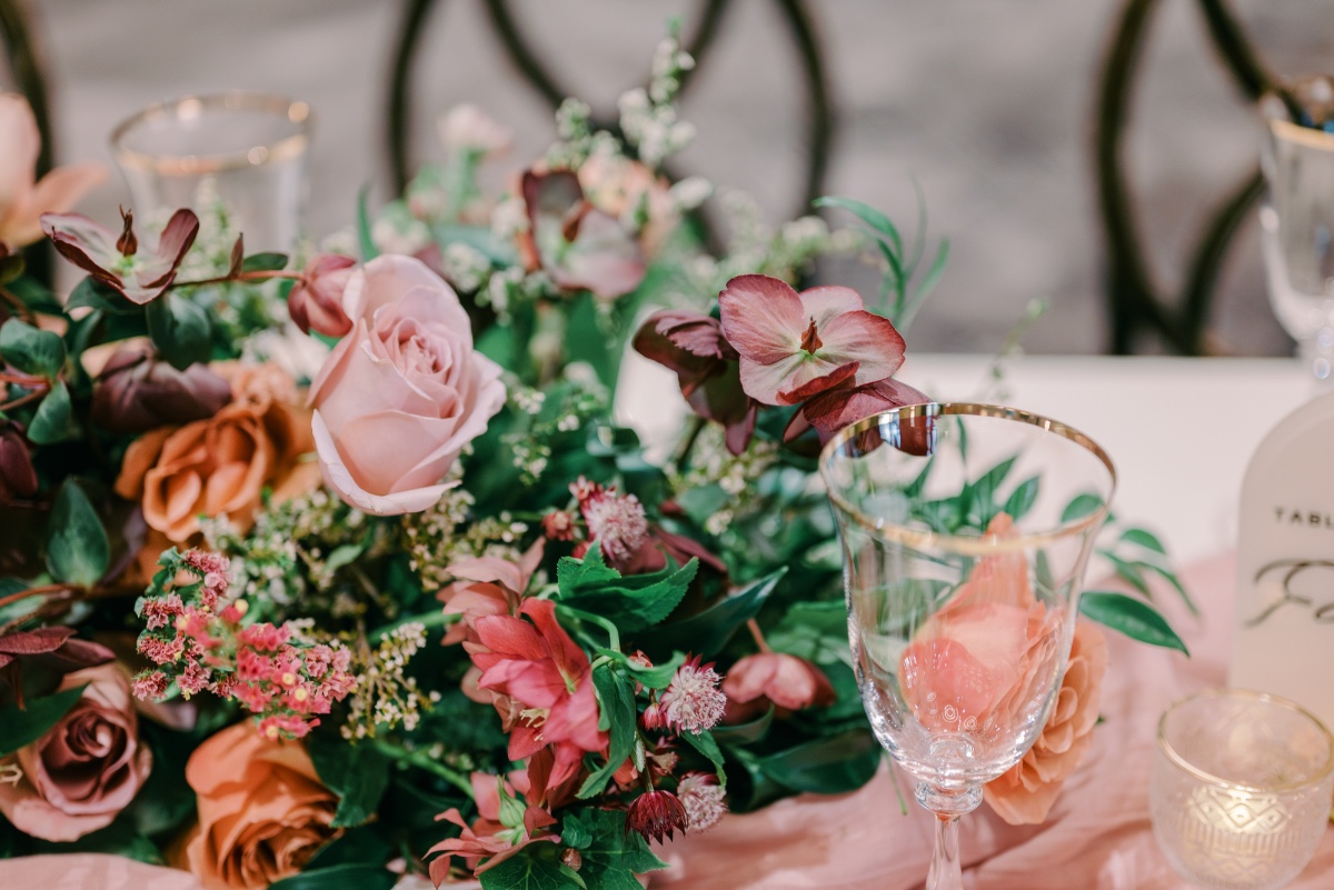 fall wedding floral arrangements for table