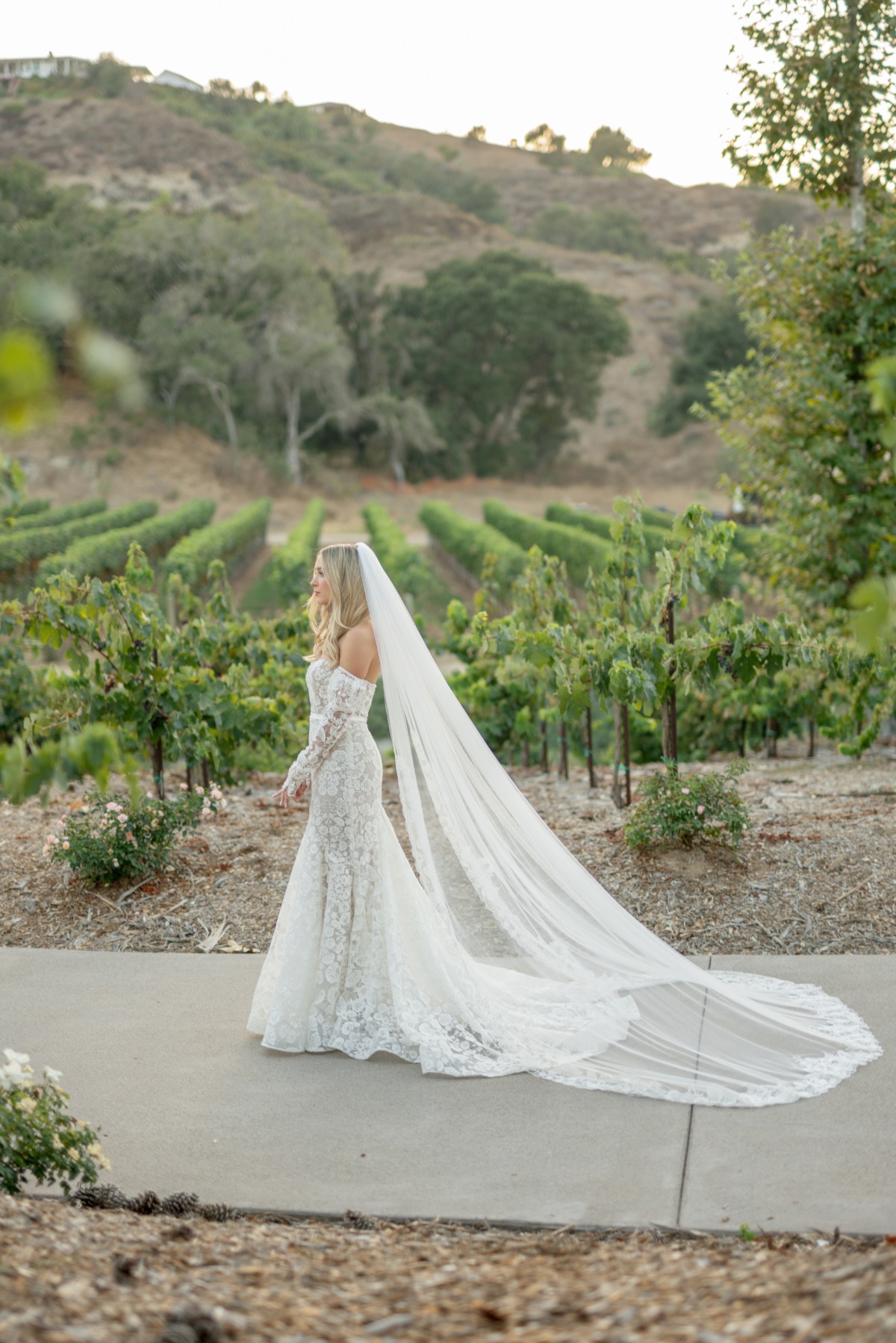 lace wedding dress with detachable long sleeves